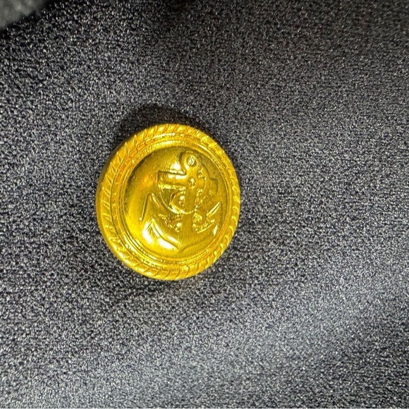 Hippocampe Paris Navy Nautical Marine Emblem Blazer - Picture 3 of 9